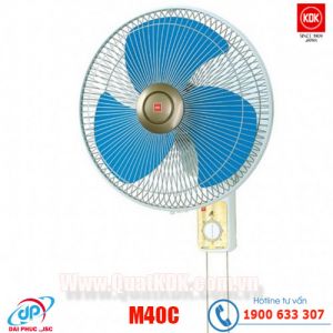 Quạt treo tường KDK M40C - Xanh dương