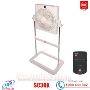 Quạt hộp KDK SC30X có điều khiển - Tím bạc