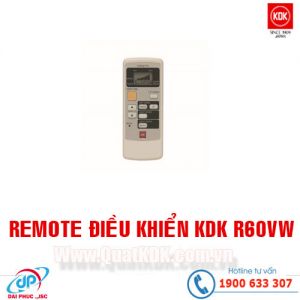 Remote Điều Khiển Quạt Trần KDK R60RW